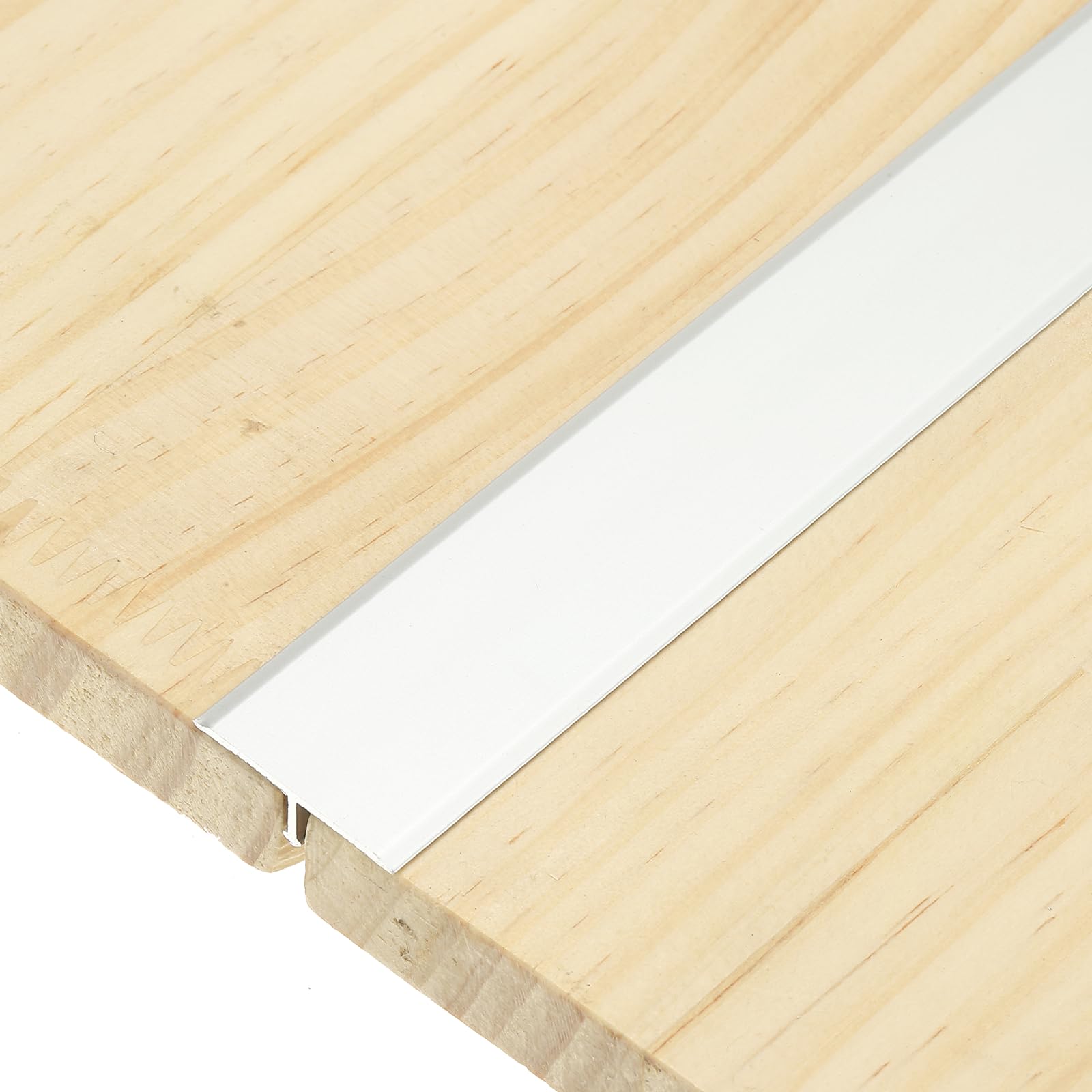 sourcing map 3Pcs T-Molding Transition Strips, 9m x 25mm (L x W) Aluminium Alloy Floor Flat Divider Strip Vinyl Flooring Edging Trim for Floor Gaps Doorways, Matte Silver