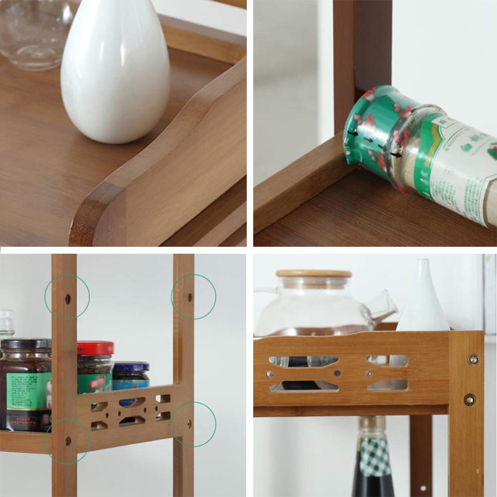 Carrelli Portavivande Multifunzione, Carrelli Bar, Soggiorno, Design con Corrimano A 3 Strati, Facili da Spingere E Tirare, Impermeabili, 2 Misure, Cucina, Marr