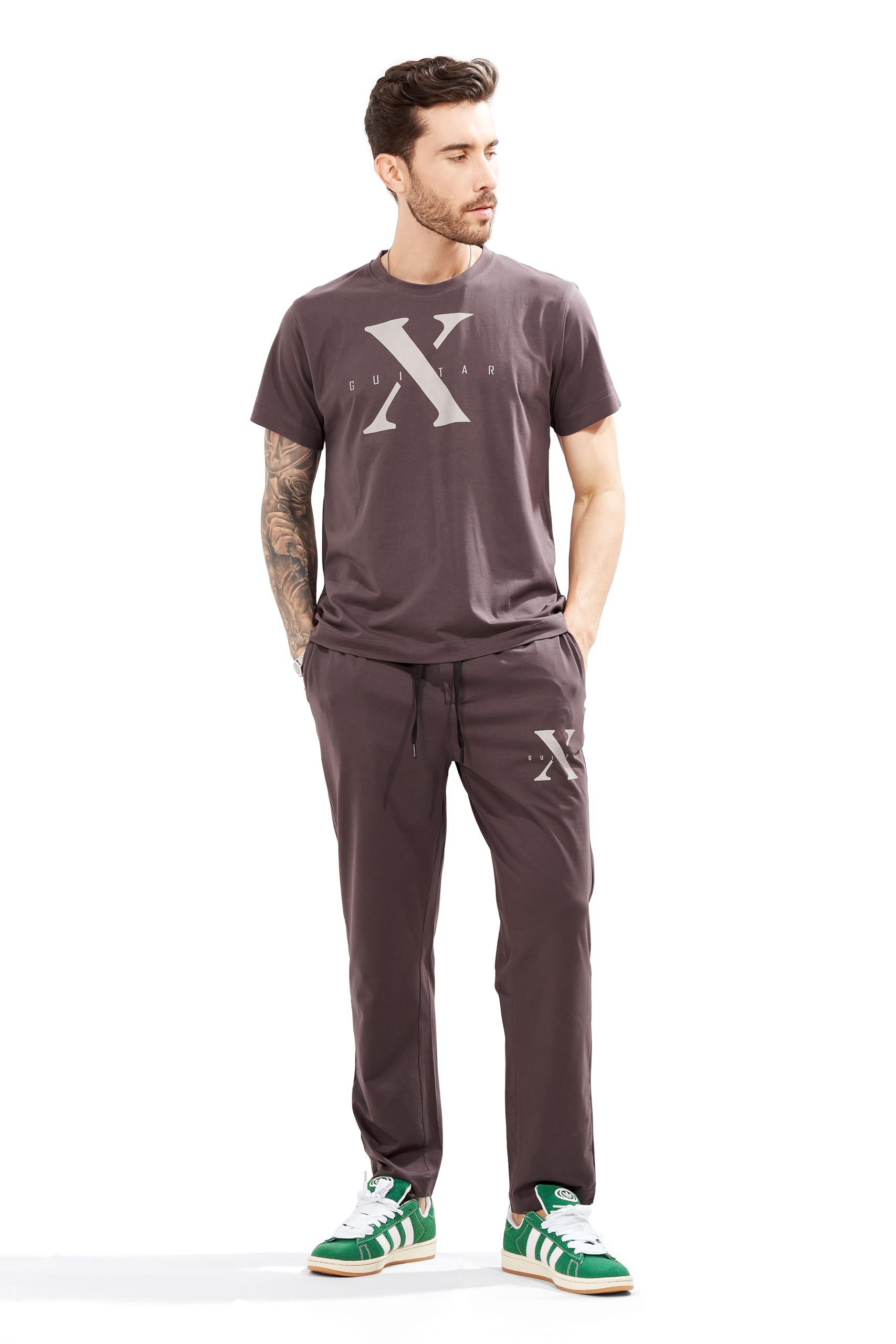 Cotton T-Shirt and Pyjama Set for Men,Night Wear for Men,Men's Pyjama Set 128