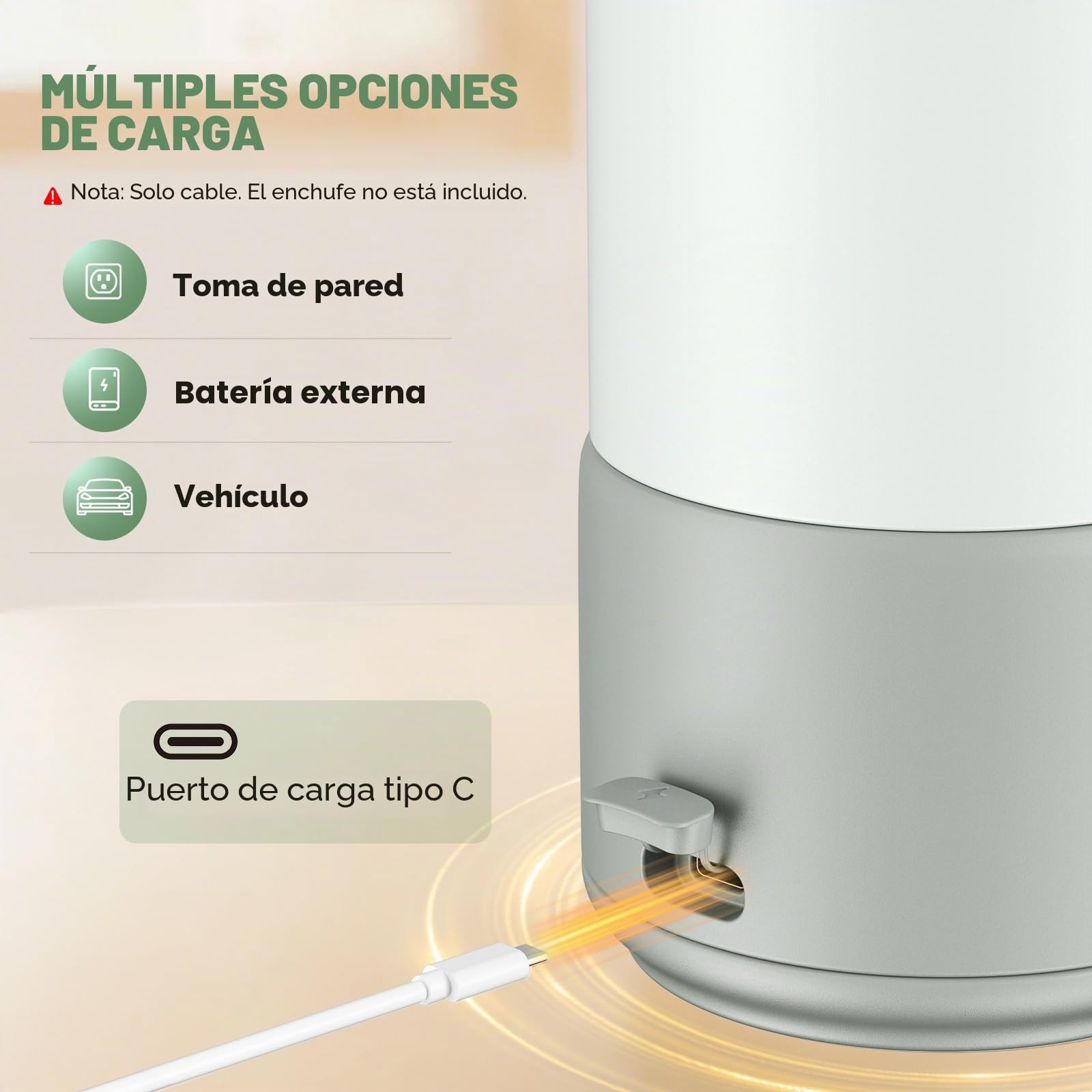 Calienta biberones portatil 500ml, 100W rápido, batería 16000mAh, SUS316 | Calentador de biberones portatil para viajes, leche materna y fórmula, control 37-70°C, sin BPA, ideal para bebés