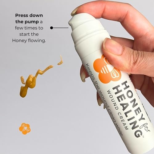 Miniatura 8 de Honey for Healing Manuka - Crema para heridas de miel hecha con miel de manuka de grado médico 15+ UMF para una rápida curación de lesiones menores,