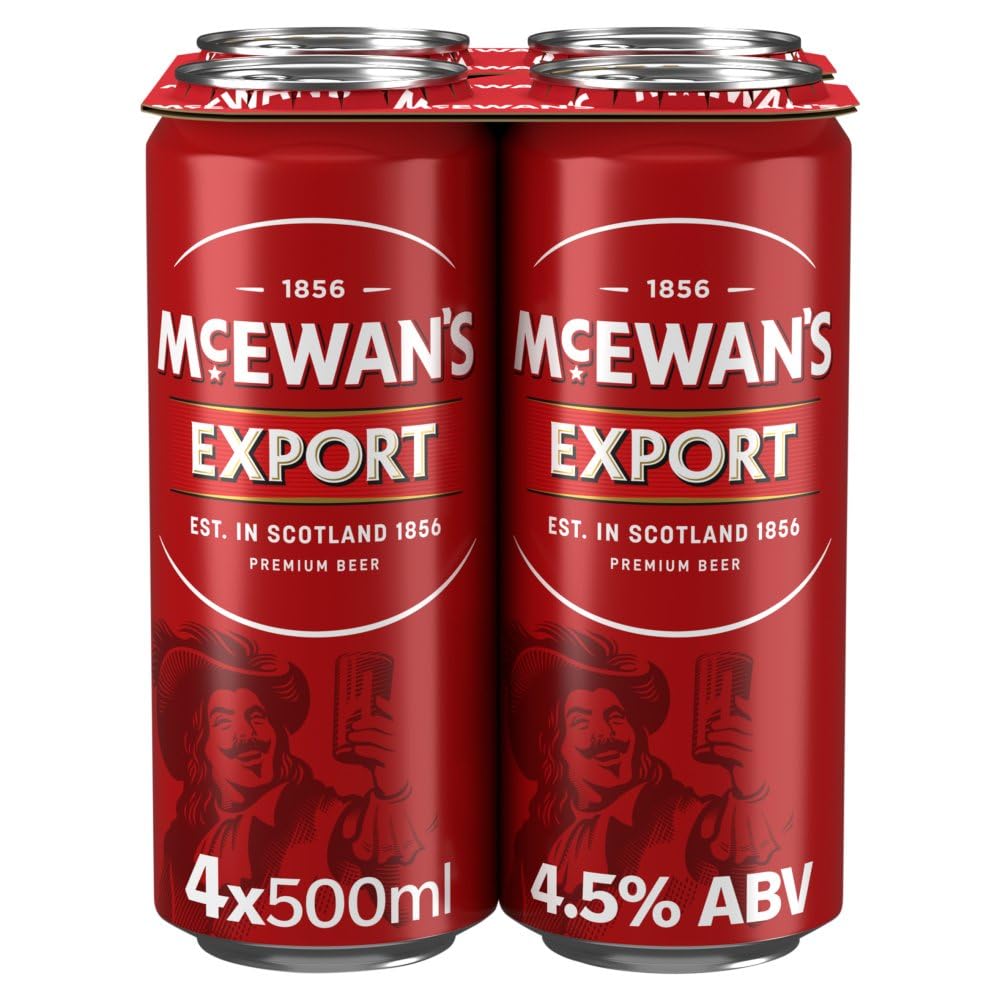 McEWAN'S Export Original Scottish Premium Beer, 4 x 500ml