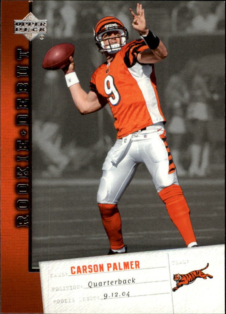Amazon.com: 2006 Upper Deck Rookie Debut #19 Carson Palmer NFL Football  Trading Card : Collectibles & Fine Art
