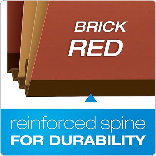 Miniatura 5 de Pendaflex Pendaflex Pressguard fólders de clasificación tamaño carta 6 secciones 10 por caja Rojo