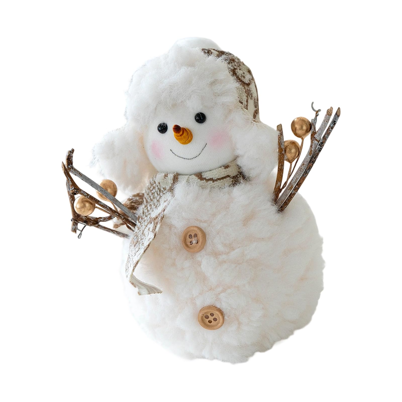Msioytog Lovely Christmas Snowman Ornaments Party Supplies for Wedding Party Indoor Garden Decorations Snowman Doll Desktop Ornaments
