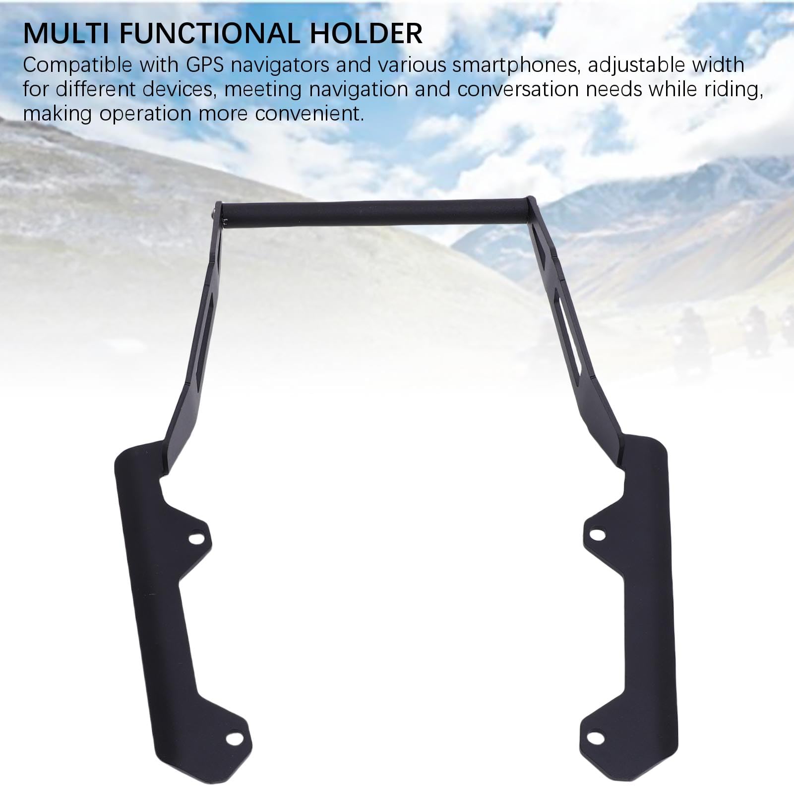 Fockety Support de Fixation pour Barre de Navigation GPS pour Moto SR GT 200 2022-2025, Extension de 12 mm à 22 mm, Support de téléphone Portable pour Barre transversale