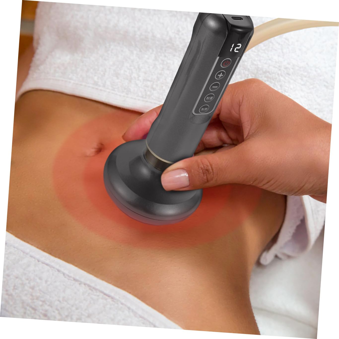 Abaodam Raspador Eléctrico Multifunción Masajeador de Manos Ventosas Herramienta de Gua Sha Eléctrica para Relajación Muscular para Spa Casa