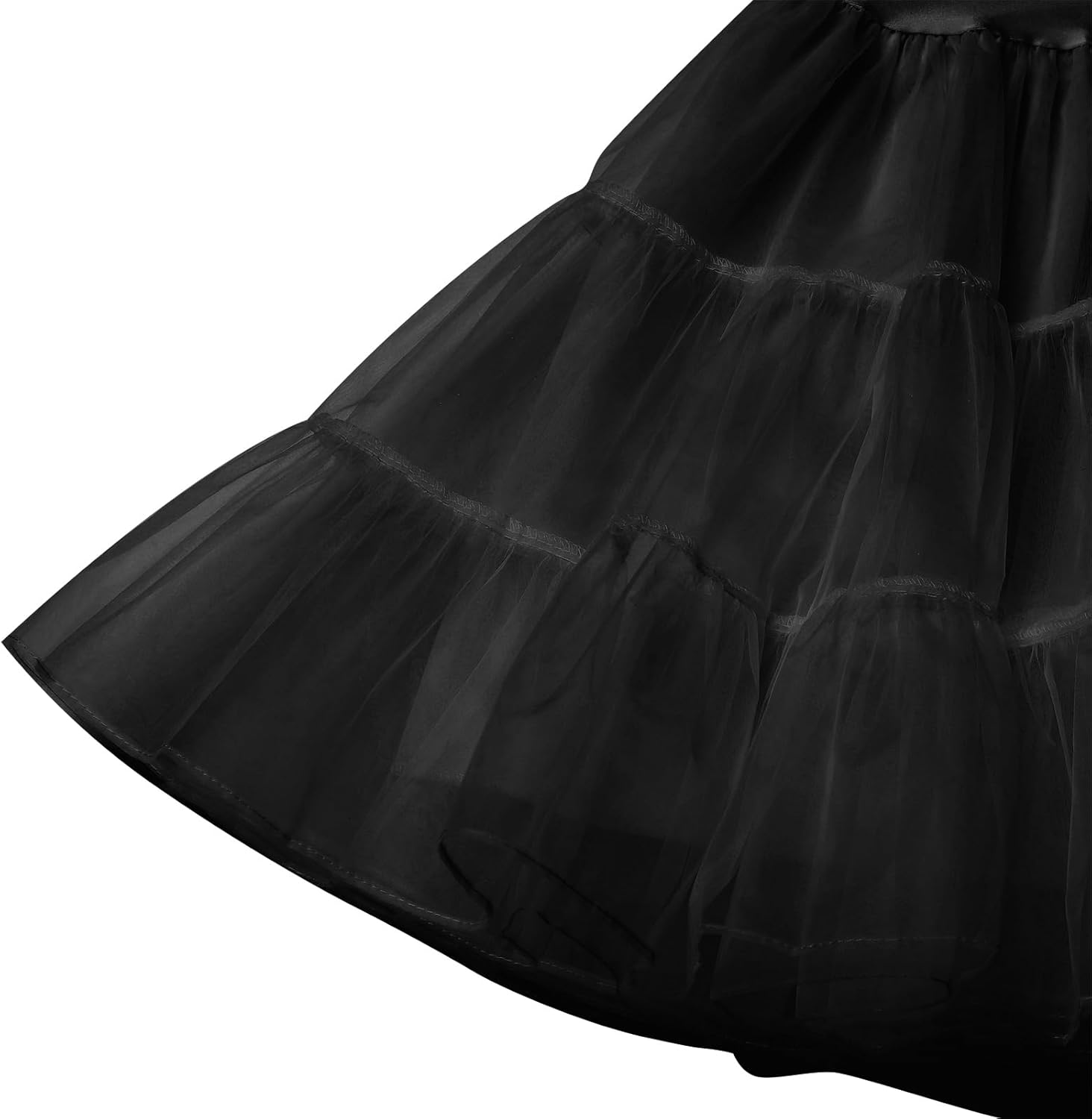 ODIZLI Women 50s Petticoat Skirts Tutu Crinoline Slips Underskirts - Image 4