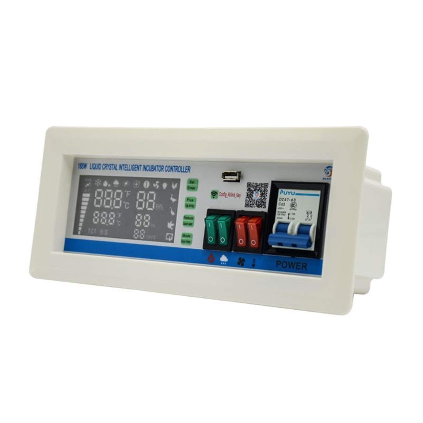 Calentadores de manos Controlador automático de huevos Incubadora Termostato Hygrostat App Sistema de control de temperatura Sensores de humedad for Animal Farm