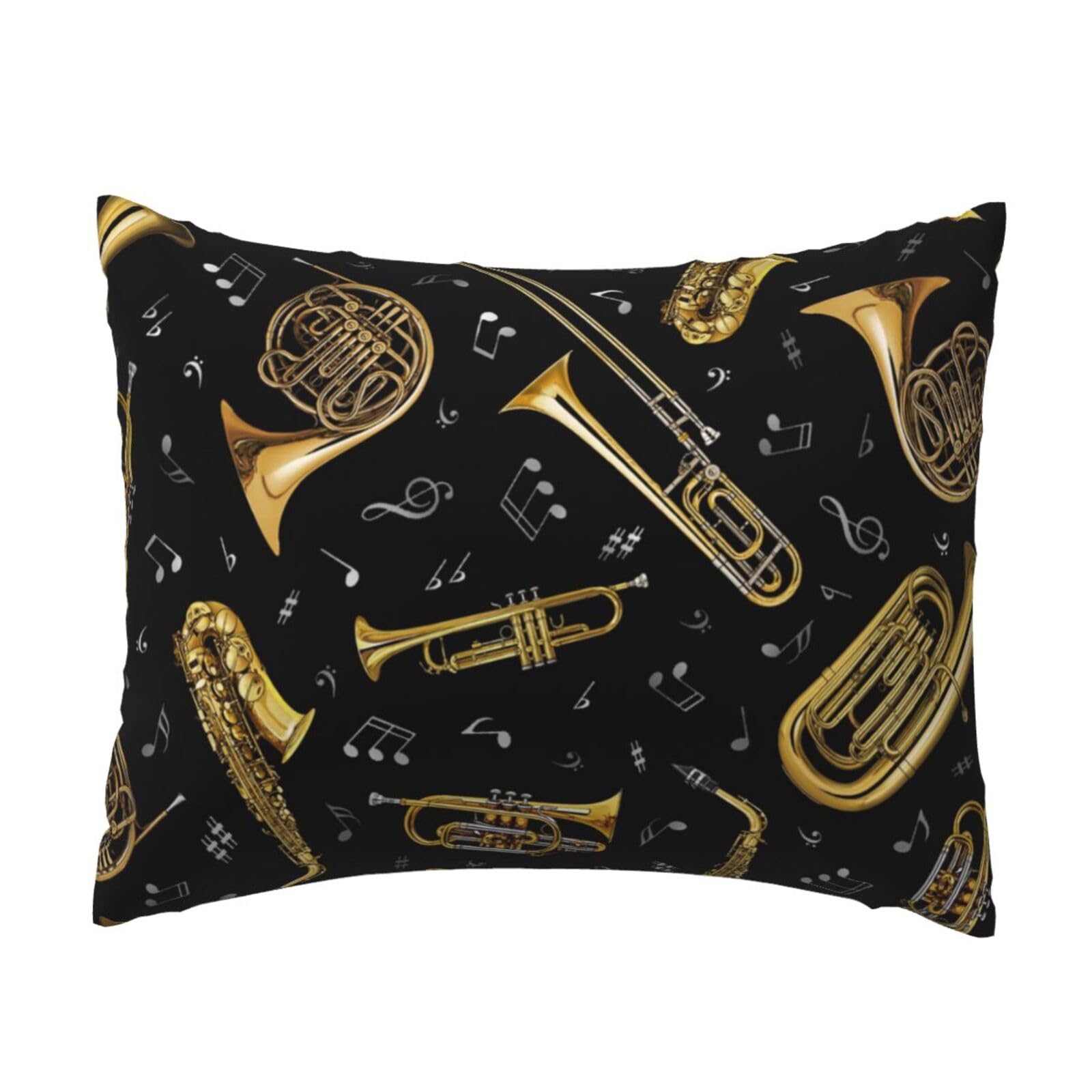 WSHFFILO Musical Instruments printed Pillow Case 20x26in Decorative pillowcase Throw Pillow Cover