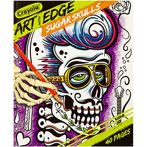 Crayola Sugar Skulls Coloring Book, Teen Coloring, 40 Pages, Gift, Styles May Vary, Assorted