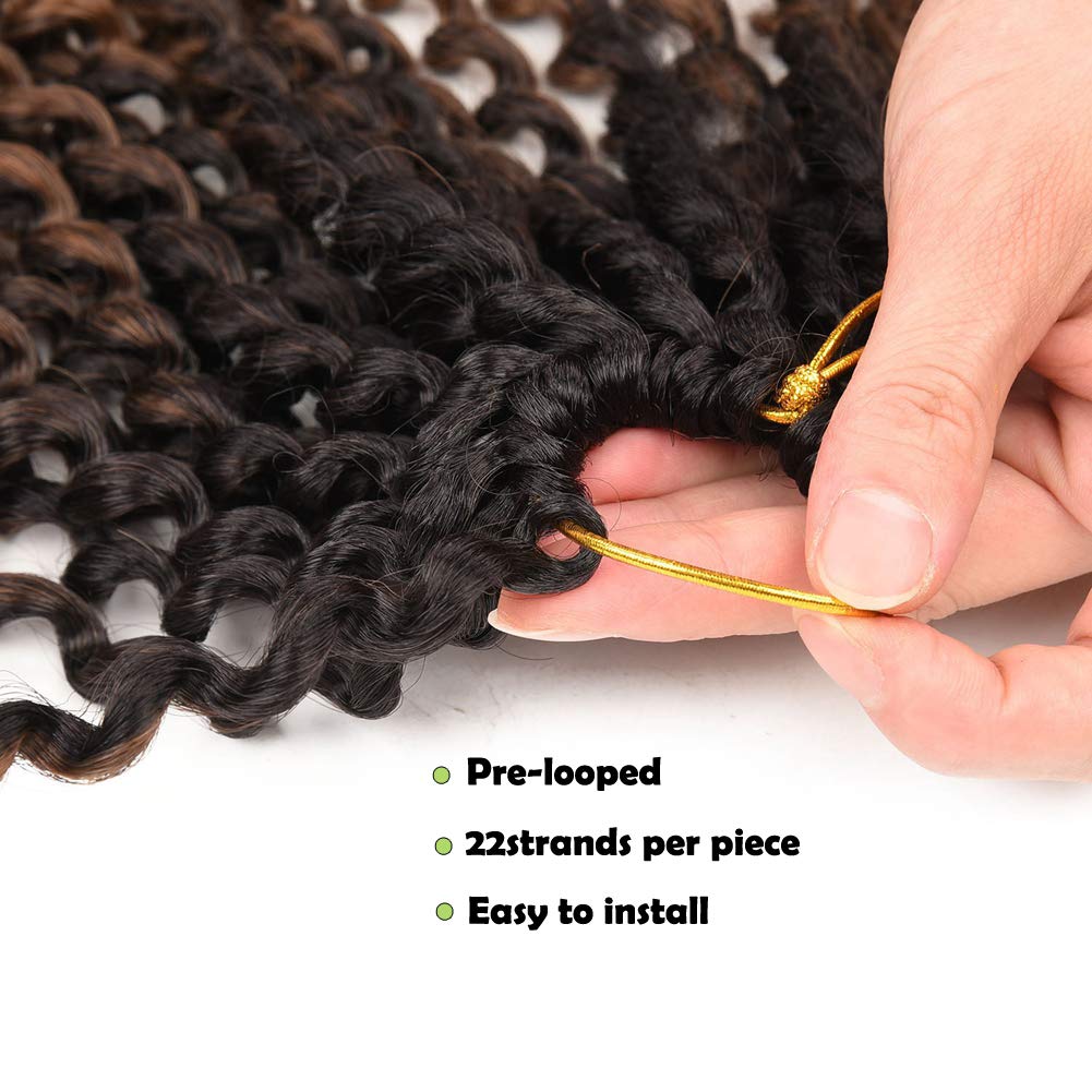 Passion Twist Hair Braids - Juego de 7 mechones de pelo sintético para cabello trenzado, trenzas trenzadas, trenzas de pelo largo, 45,72 cm, color marrón oscuro