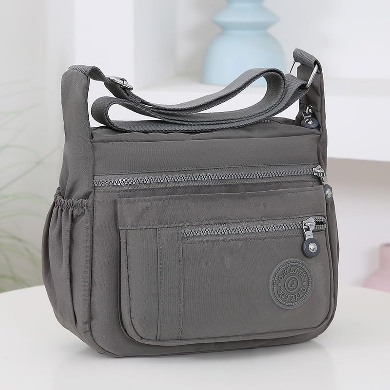 Women's Multi-Pocket Shoulder Bag, Nylon3