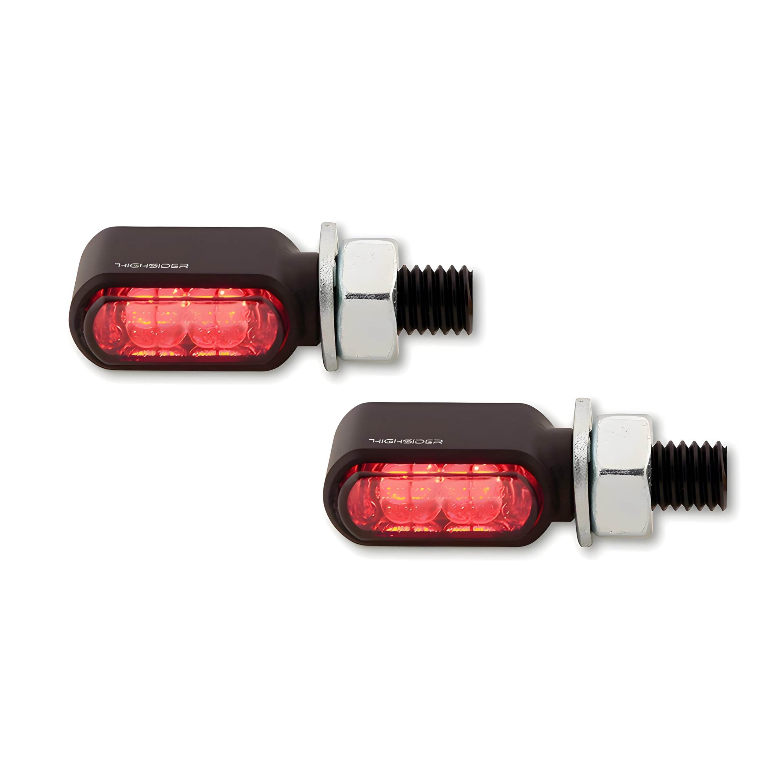 Blinker Highsider CNC Light Little Bronx 3in1 Rücklicht Bremslicht schwarz getönt paar