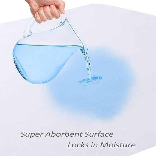 Miniatura 4 de Protector de colchón impermeable para cuna protector de franela para cuna almohadilla de incontinencia reutilizable impermeable 100 algodón