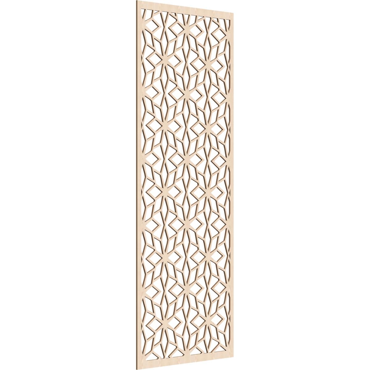 Lake Decorative Pierced Fretwork Wood Wall Panels, 29 3/8"W x 74 3/8"H x 1/4"T, Red Oak