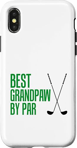 Funda para iPhone XXS Best Grandpaw By Par Grandpa Golfer Pun