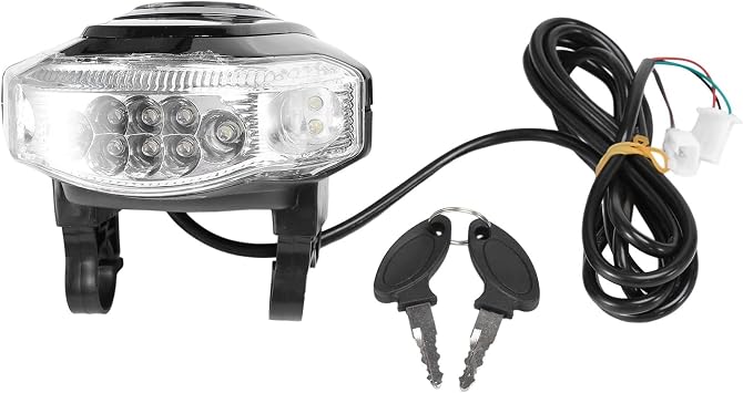 60V Angel Eyes LCD Light Speed Display Battery Horn Spotlight Headlight Switch Key for Citycoco Electric Scooter Black