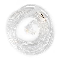 Vista 27 de KBEAR - Cable IEM de repuesto de 2 pines con micrófono, 4 núcleos de cobre puro HiFi, cable de actualización desmontable con enchufe de 3.5mm