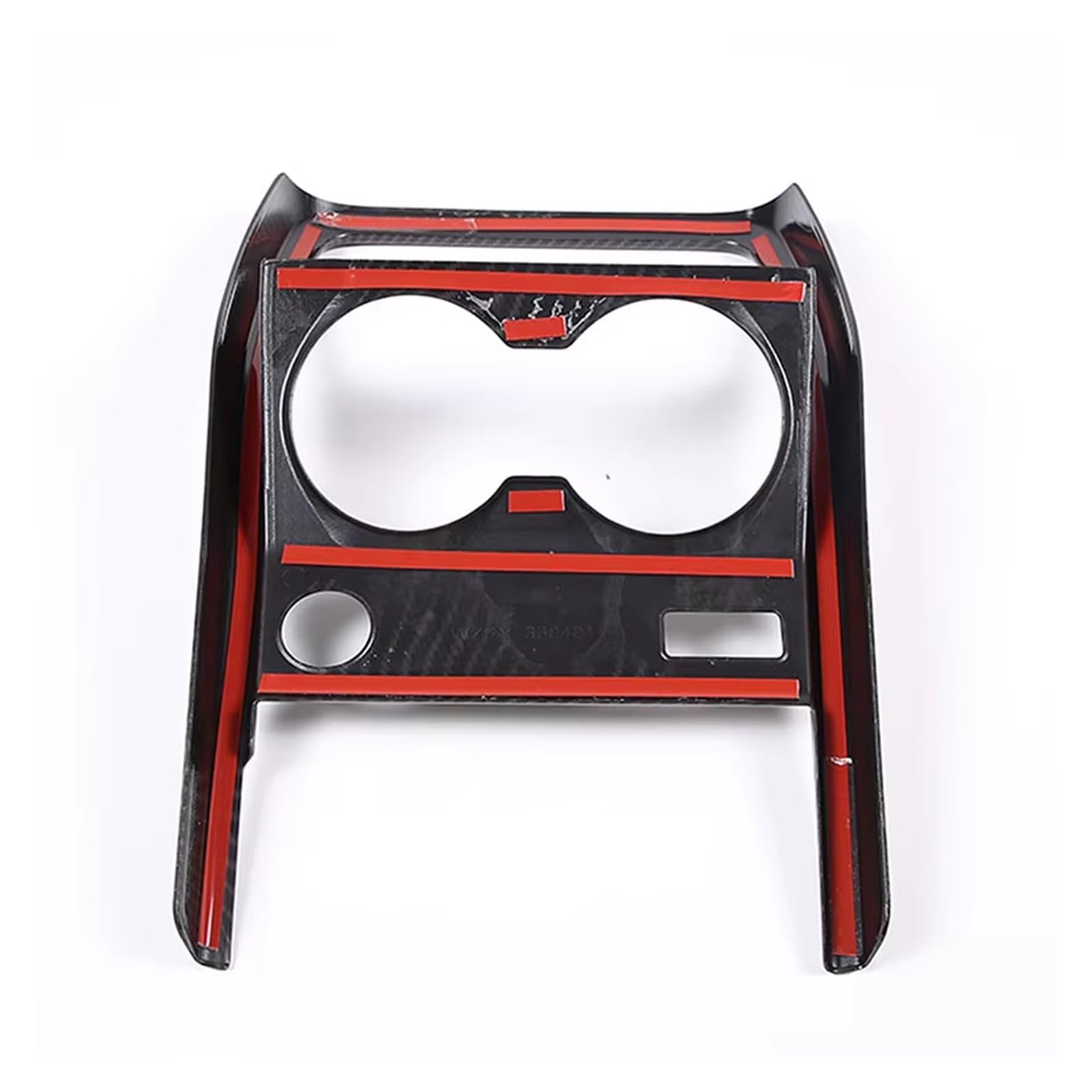 Wnętrze samochodu do BMW X1 U11 2023-2025 ABS konsola zmiany biegów przedni uchwyt na kubek na wodę panel rama wykończenia akcesoria samochodowe wykończenia naklejki akcesoria (włókno węglowe A)