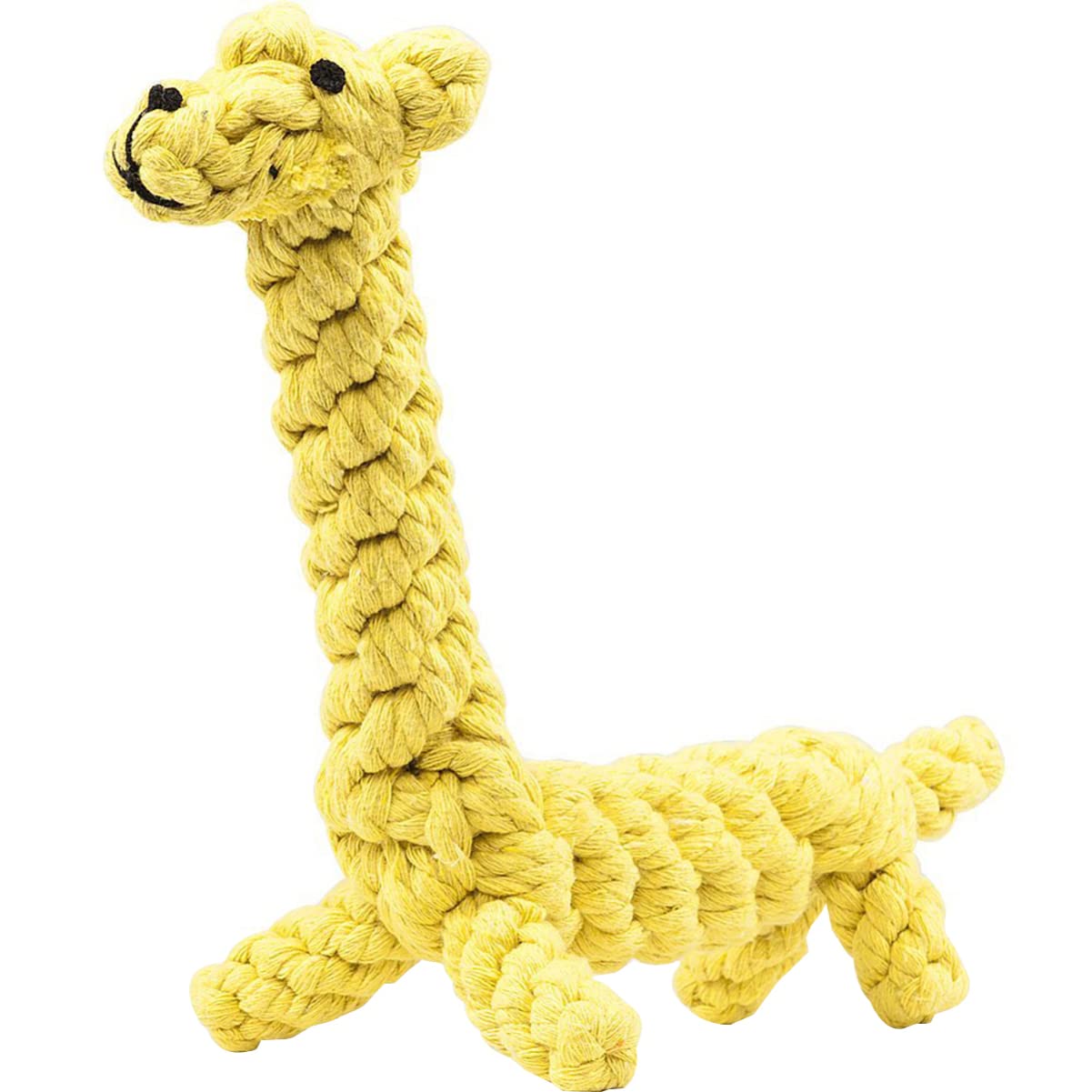 POPETPOP Juguete De Cuerda para Perros Morder Mascota Limpieza Algodón Perro Juguetes Cuerda Juguete Amarillo Jirafa Entrenamiento Juguetes De Cuerda para Perros