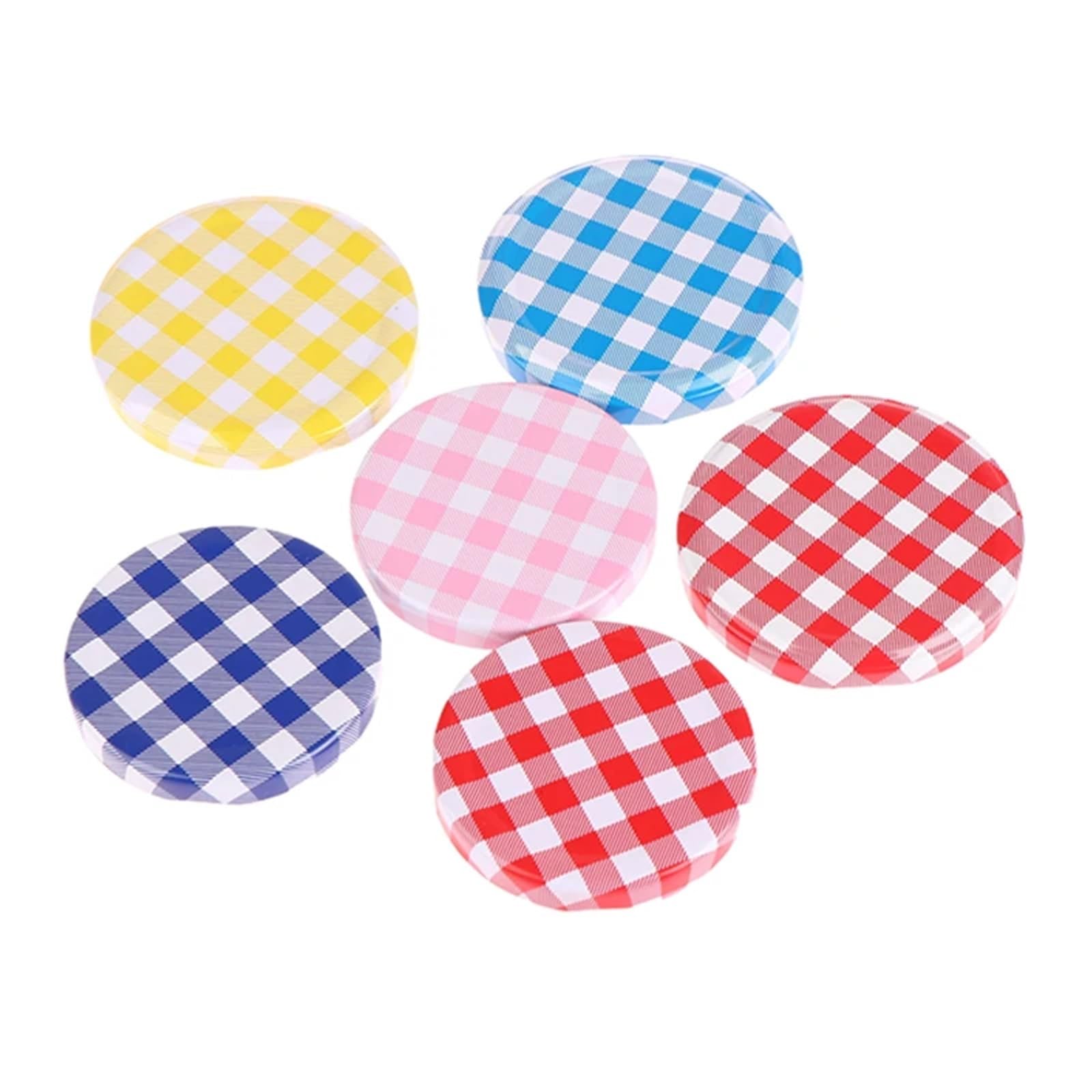 Mason Jar Lids 60Pcs Wide Mouth Jam Jar Lids Screw Caps for Glass Storage Jars