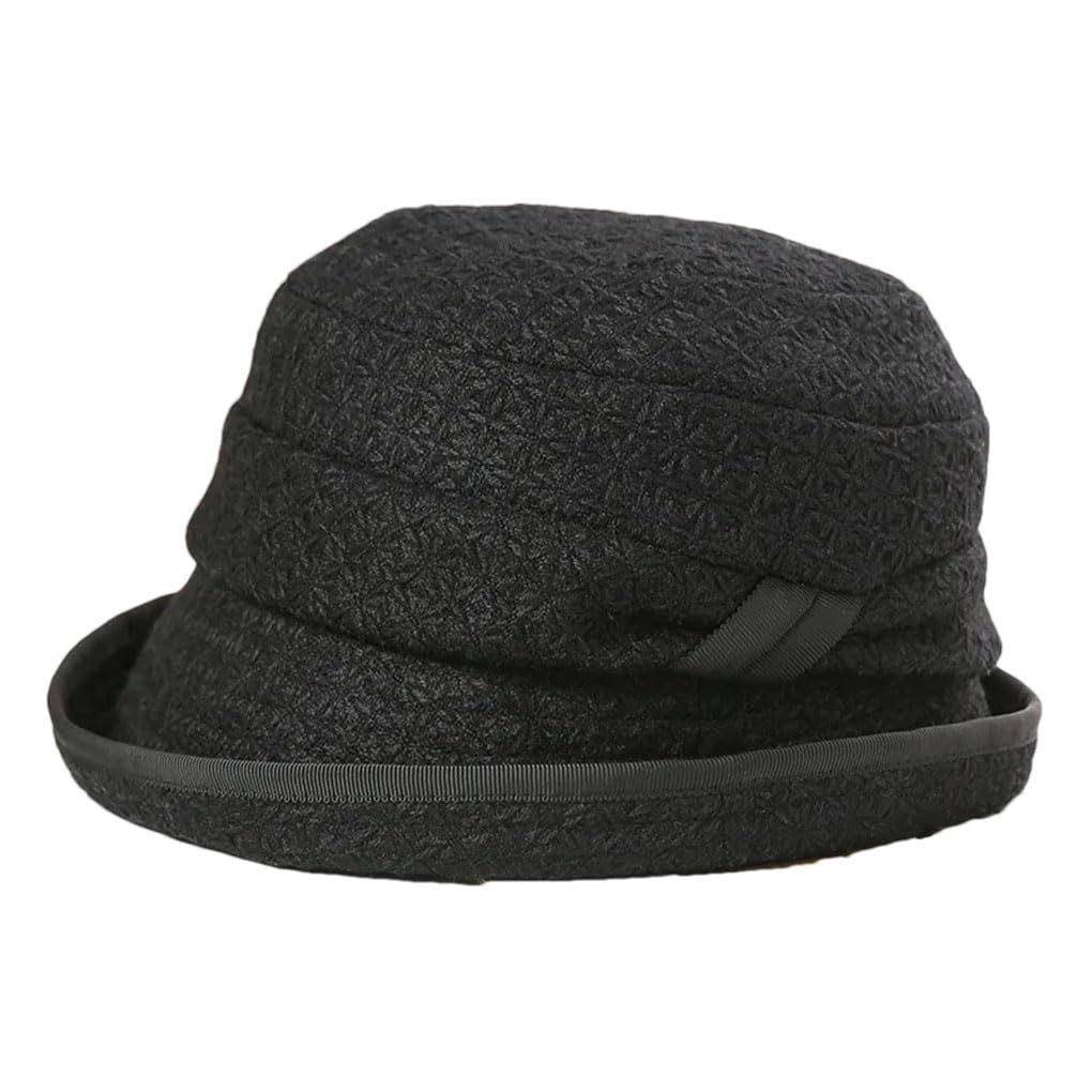 SaoBiiu Cappello da donna invernale a secchiello per madre all'aperto spesso caldo lana cloche cappello donna elegante Fedoras