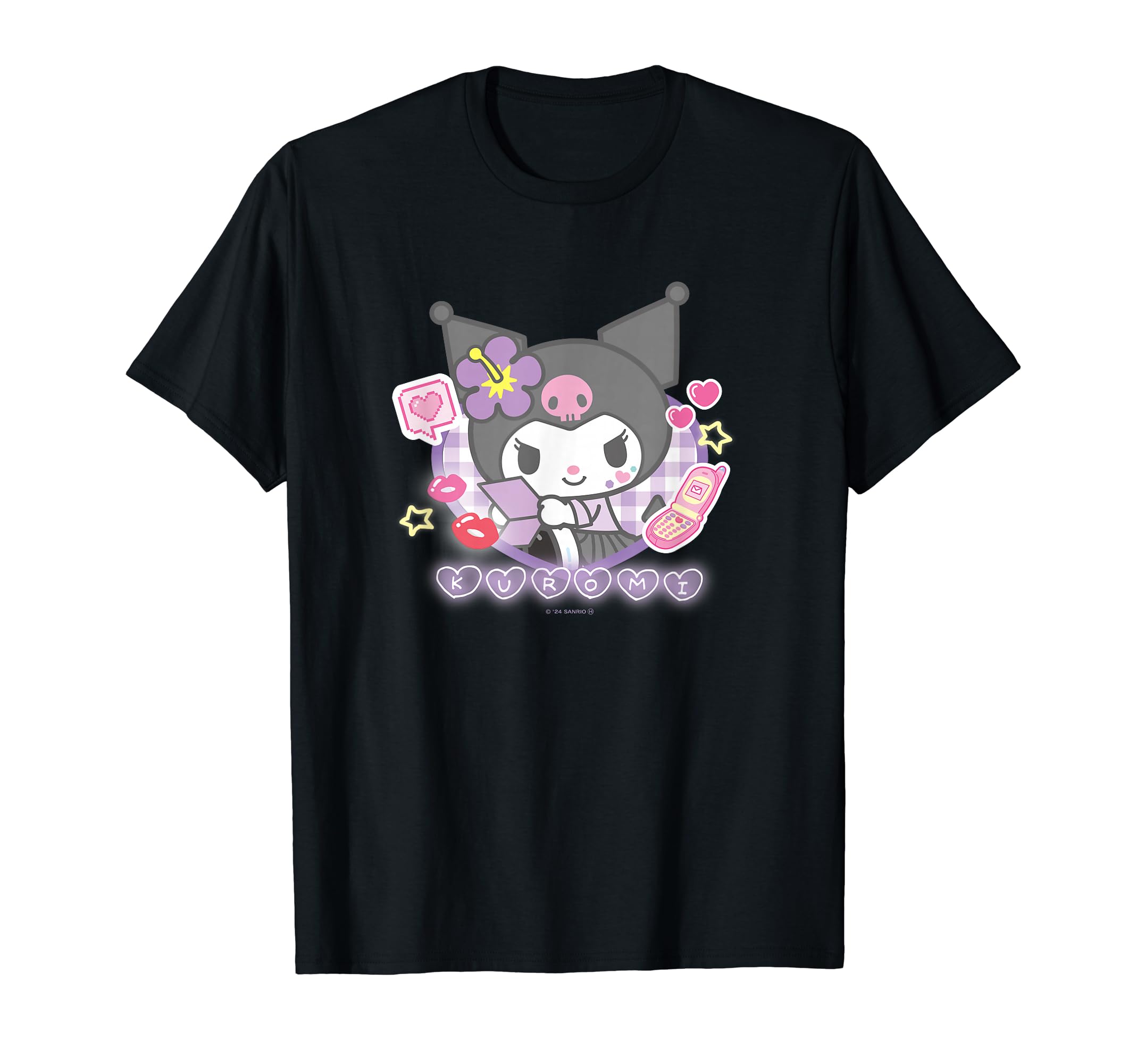 Amazon | クロミ ときめき平成コギャル Tシャツ | Tシャツ・カットソー
