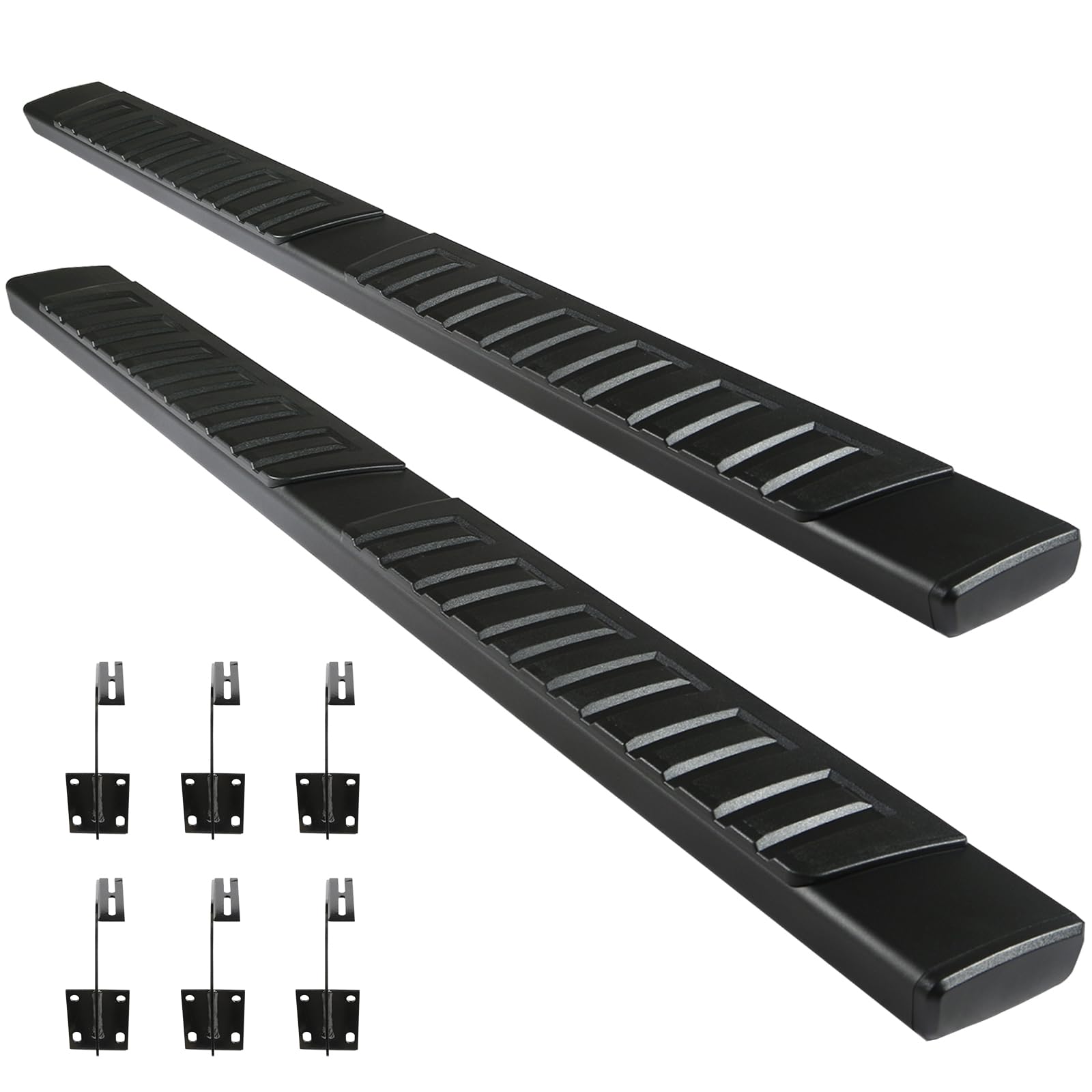 TIEZFUL 6.5" Running Boards fit for Ford F250 F350 Supercrew Cab 1999-2016 4-Door,Side Step fit for Ford F250 F350 Black Aluminium Super Duty Crew Cab