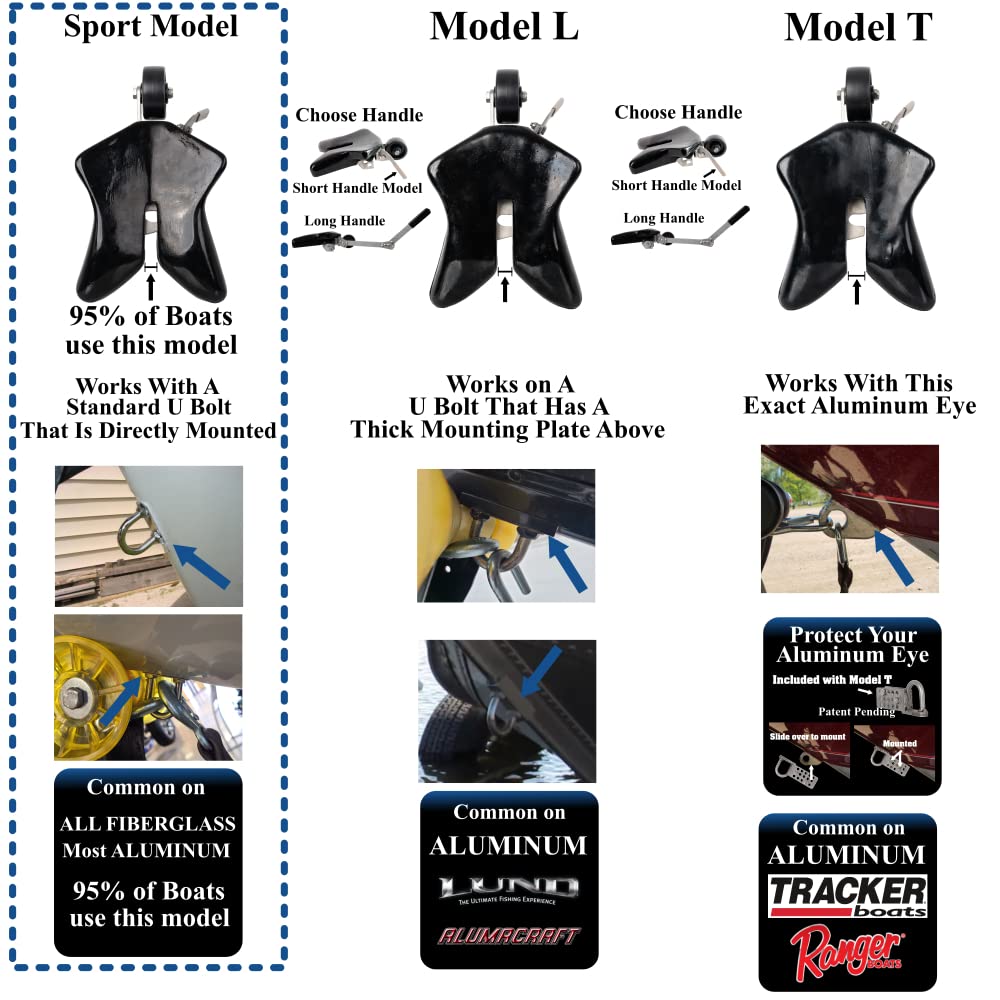 Ramp-N-Clamp Boat2Trailer Sport Model Long Handle Automatic Boat Latch