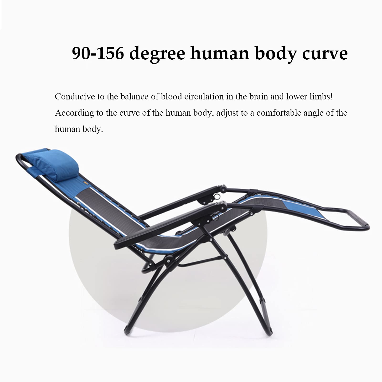 Wyściełane krzesło wypoczynkowe Zero Gravity Chair Składany przenośny leżak plażowy Camping