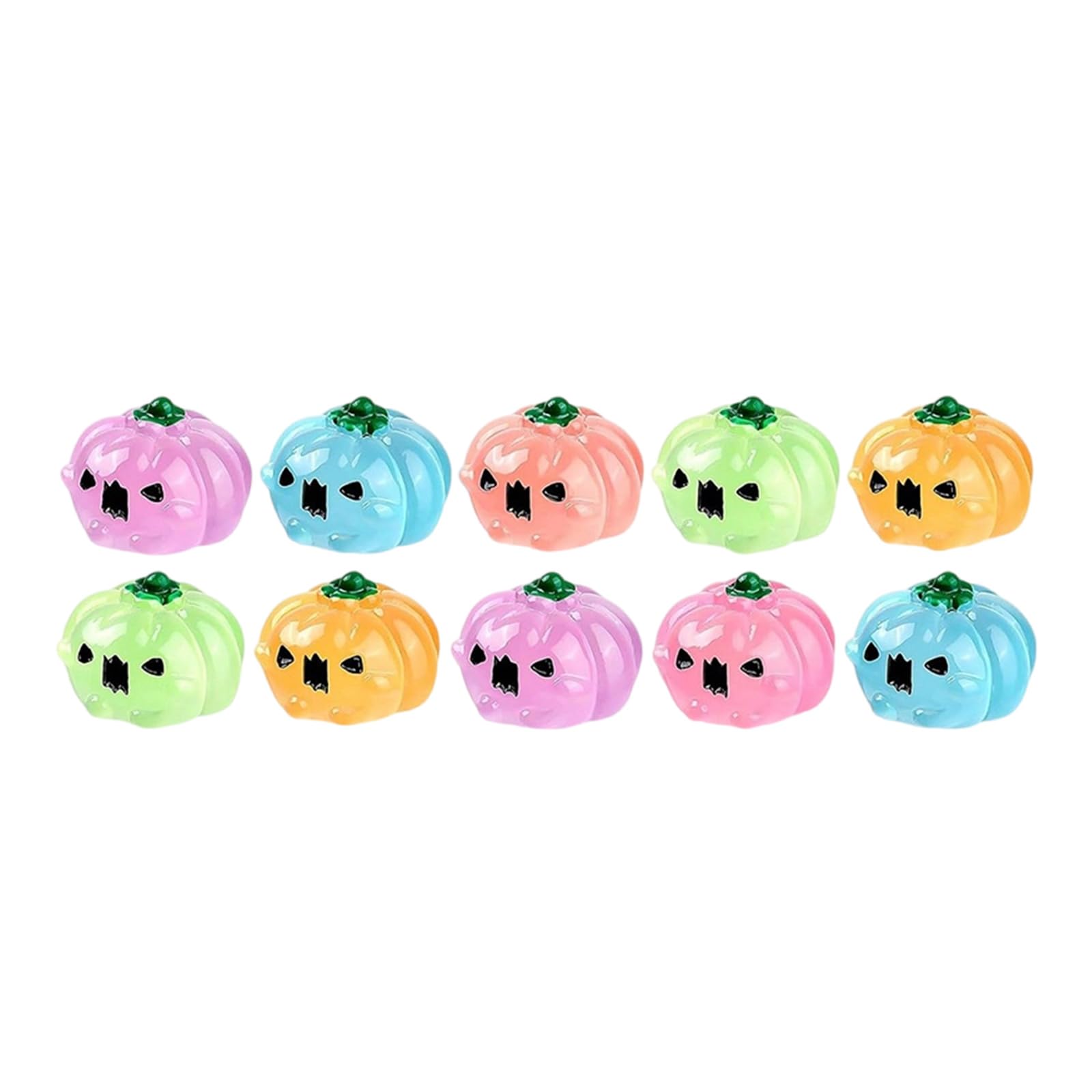 Woedpez Safe Glow-in-Dark Pumpkin Decor, Kid-Friendly Halloween Party Supplies for Home & Porch Halloween Specters Pumpkin