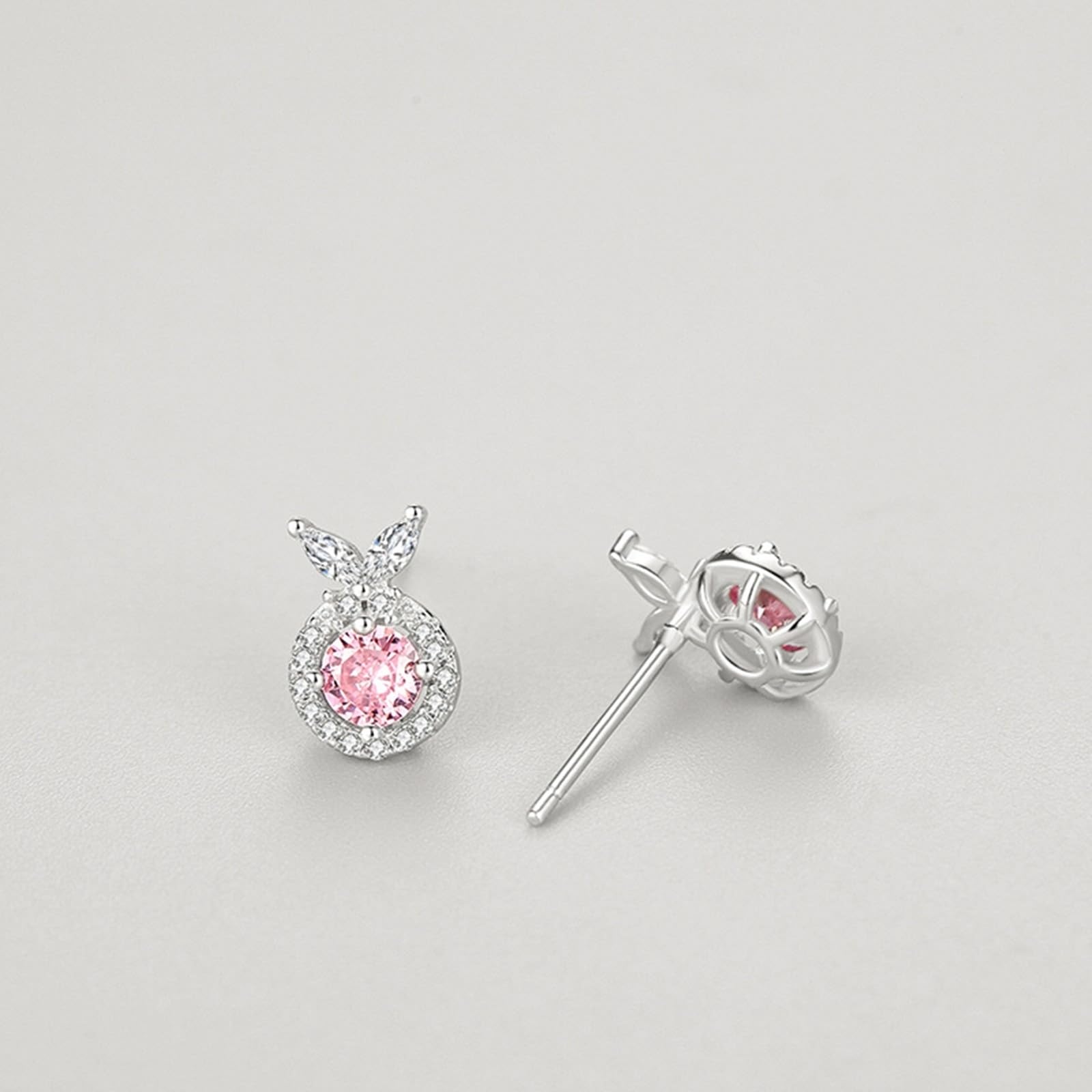 Kolczyki 9K/14K/18K białe złoto, prawdziwe złoto, eleganckie, filigranowe, małe białe złoto, Au 375/585/750
