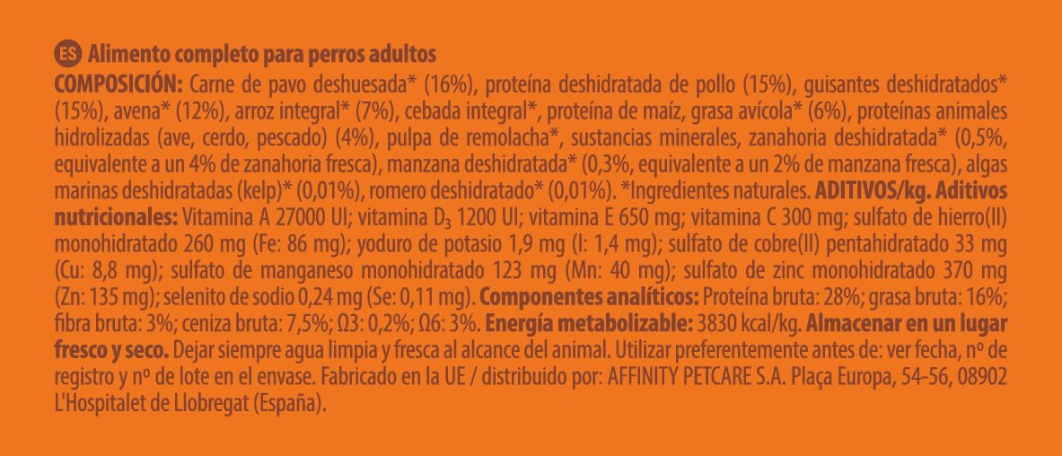 Nature's Variety Healthy Grains Pienso para Perros Medianos y Grandes, Pavo Deshuesado, Arroz Integral, Avena y Guisantes, 12kg