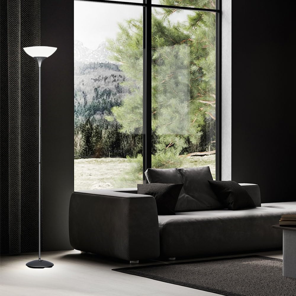 Smart Home Steh Lampe Decken Fluter App-und Sprachsteuerung Leuchte dimmbar im Set inkl. RGB LED Leuchtmittel