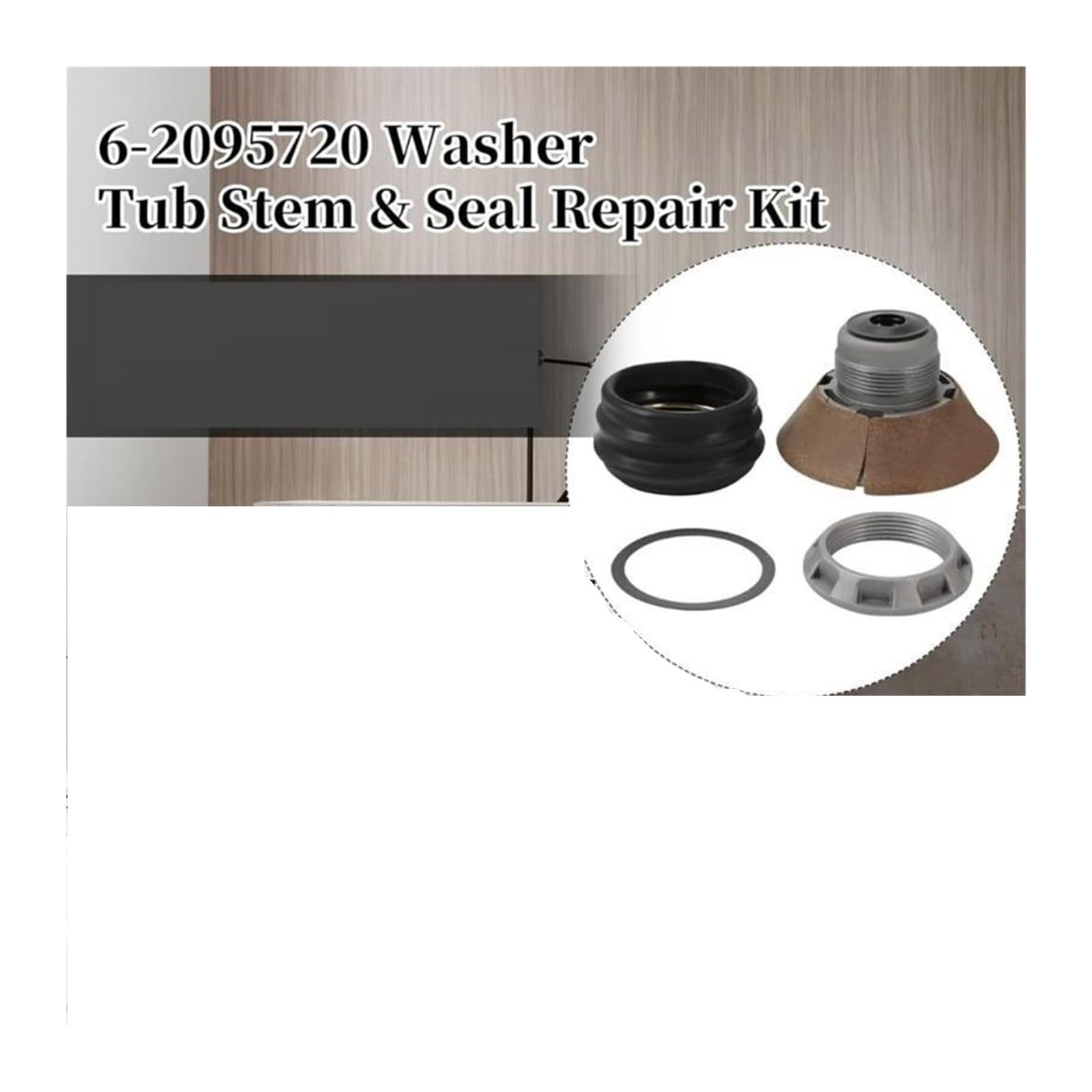 Kit de reparación de sellos de vástago de tina de lavadora, compatible con OOTDTY, 6-2095720 AP4390013 PS2351899
