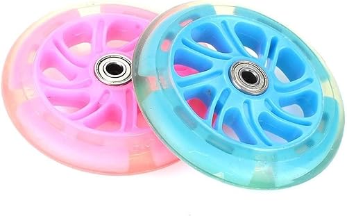 Miniatura 5 de TRENDYBOY Rueda de monopatín, rueda de scooter, diapositiva de deformación, carrito de compras Longboard 2 ruedas de colores de 4.724in