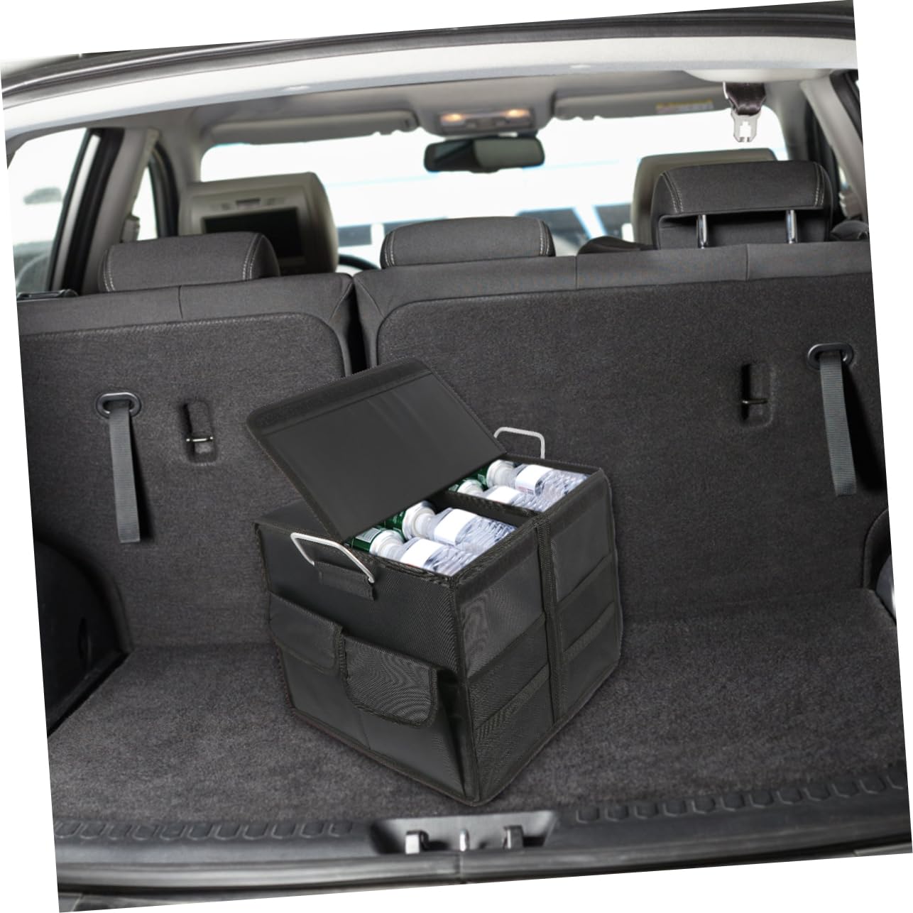 OUNONA 1pezzi Organizer Per Bagagliaio Auto Da Scatola Portaoggetti Robusta in Oxford Divisori Rimovibili Tasche Rete Pieghevole Per Auto e Uso Domestico