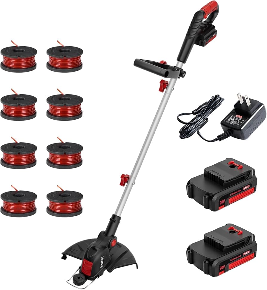 Amazon.com : MZK 20V 12'' Cordless String Trimmer, Grass