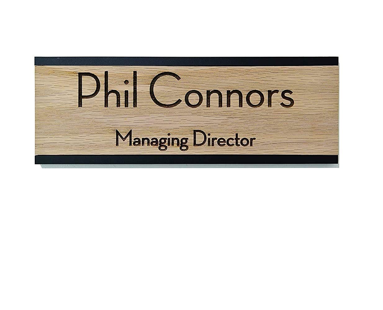 Buy Office Door Name Plate Natural Plywood Slide Plate Custom Wall