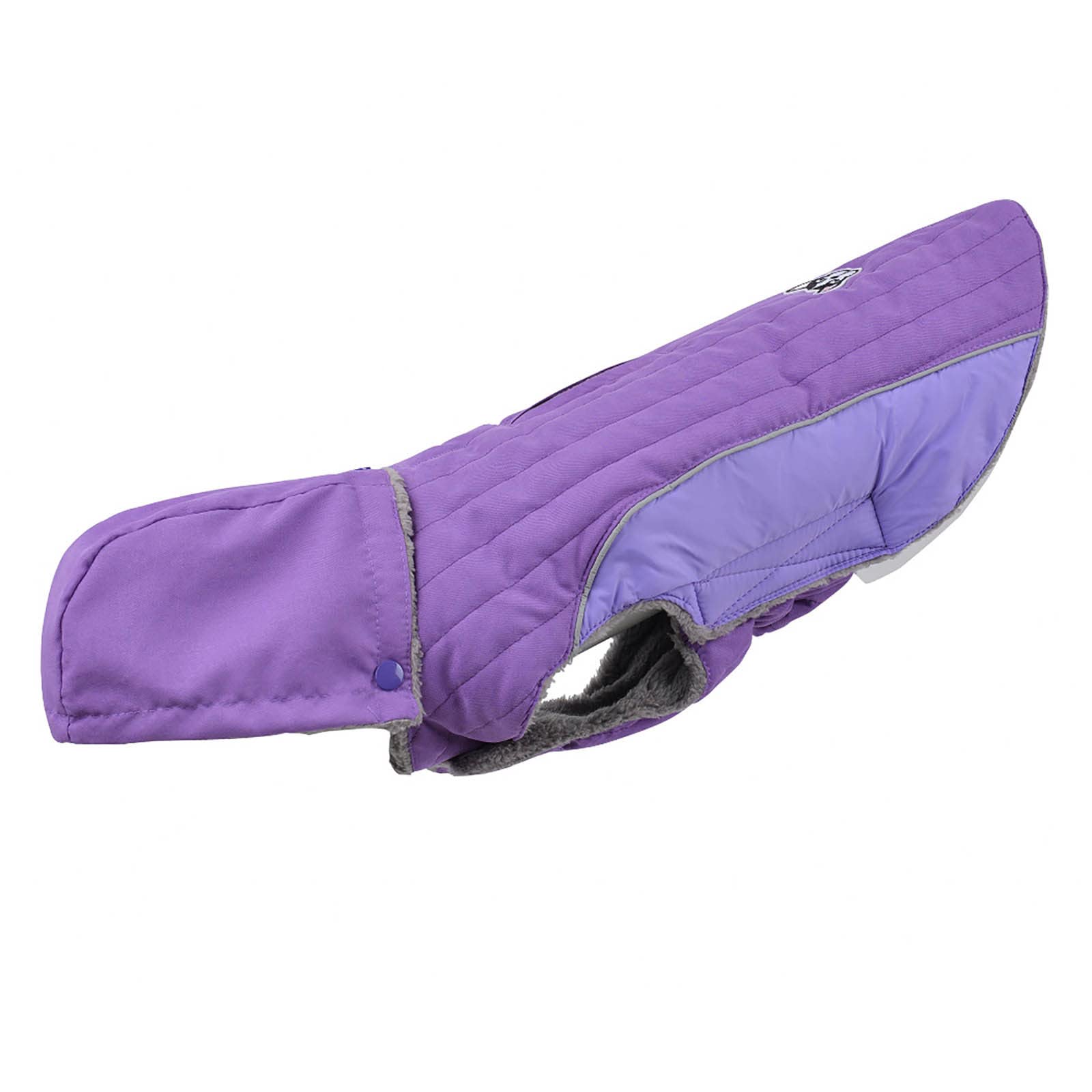 High Visibility Reflective Windproof Dog Jacket Insulated Warm Winter Coat For Small Medium Large Apparel (Purple, L)
