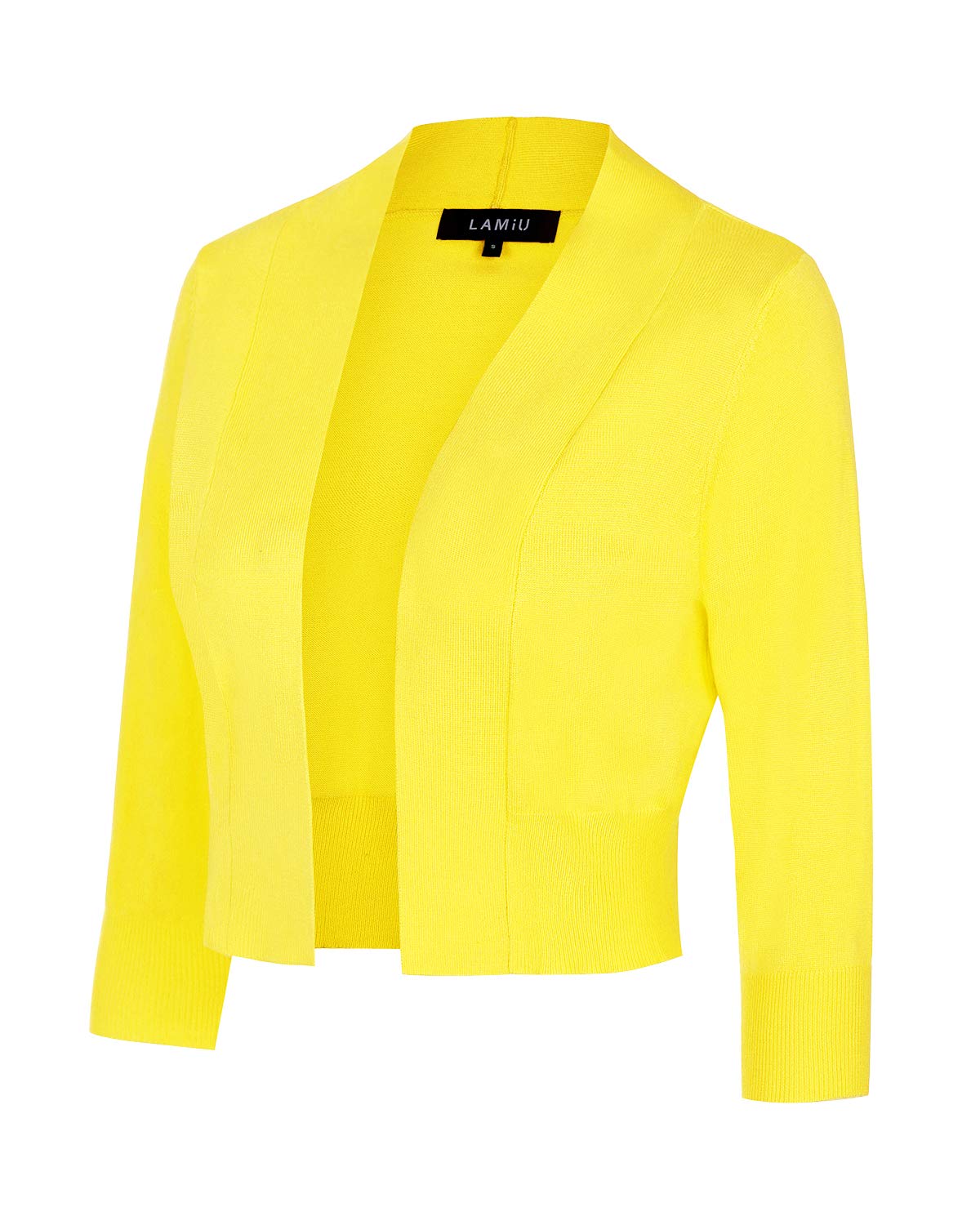 MINTLIMIT Women Shrug Bolero Open Front 3/4 Sleeve Cropped Cardigan Sweater