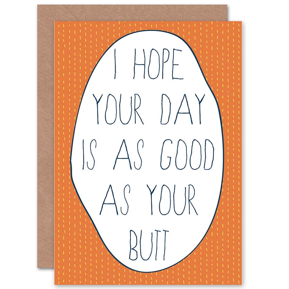 Wee Blue Coo CARD BIRTHDAY CELEBRATION HAPPY BUTT PUN FUN PRESENT GIFT