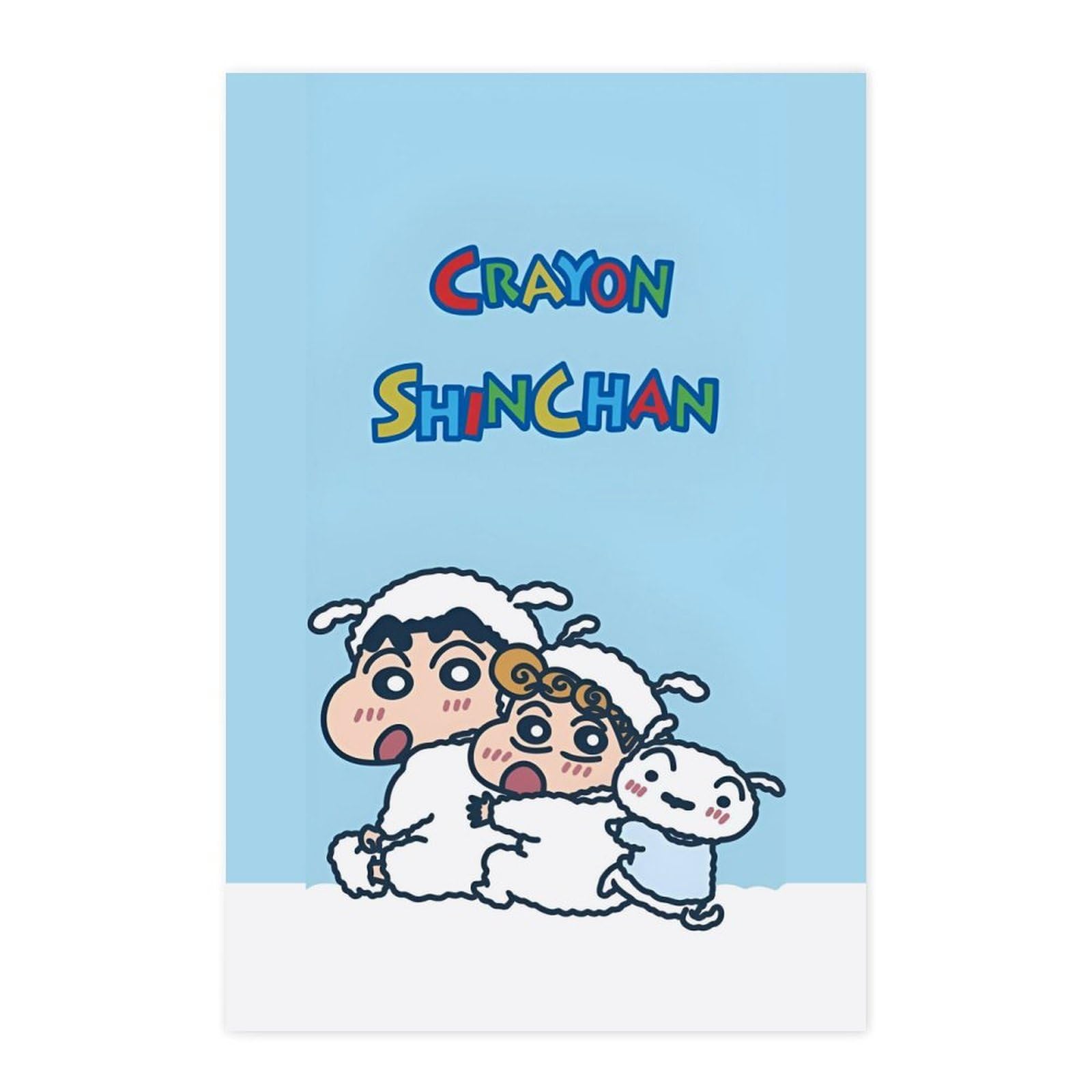 Amazon.co.jp: シロ ひまわり クレヨンしんちゃん ポスター 絵画