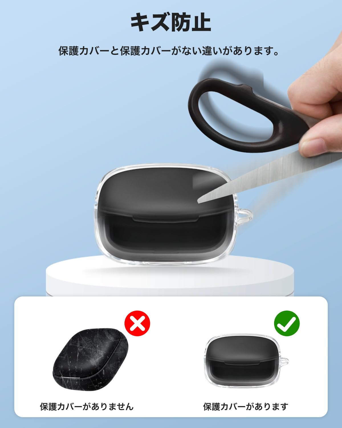 Amazon | For Anker Soundcore Liberty Buds ケース カバー クリア