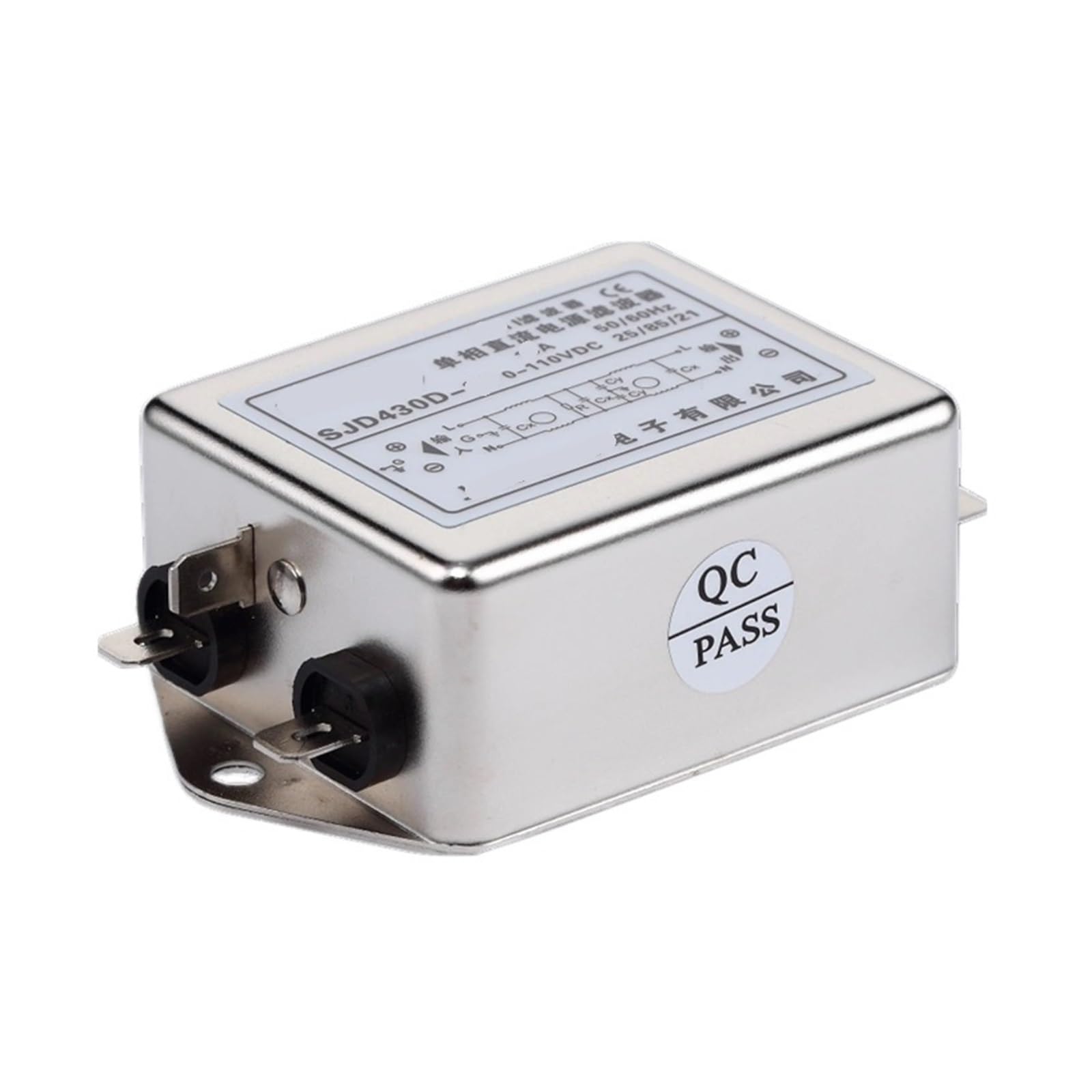 Filtro antiinterferencias SJD430D doble etapa para optimizar redes de CC 24V 48V en placas