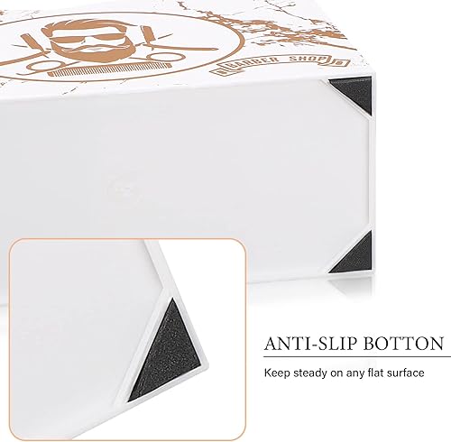 Miniatura 4 de Noverlife Soporte profesional para tijeras de peluquería, caja de tijeras de peluquería blanca, organizador de tijeras de peluquería, estuche de