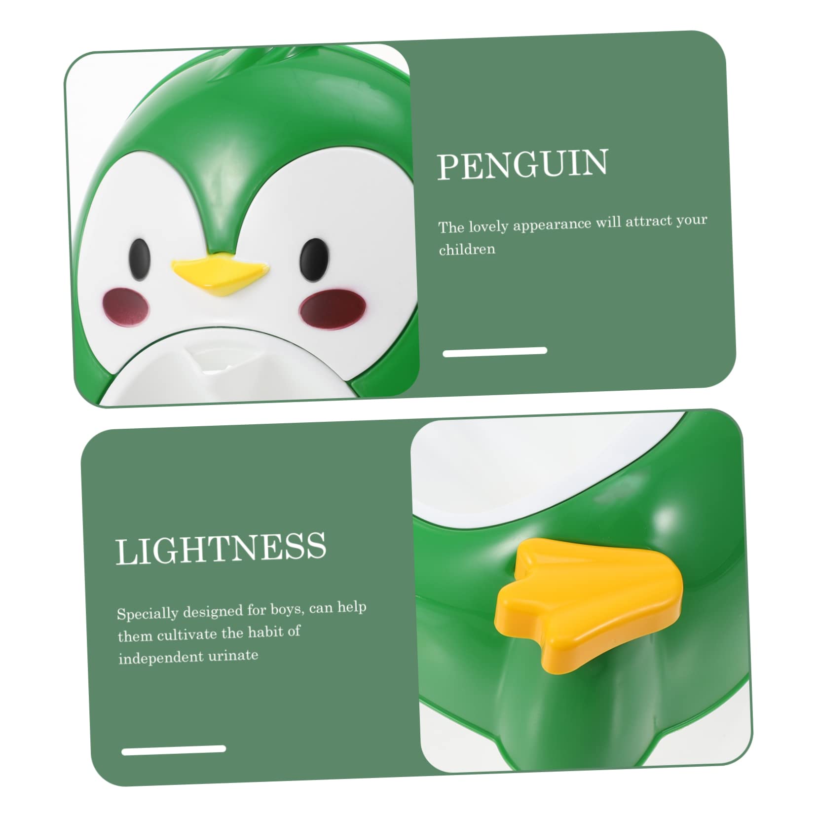 Orinal Forma de Pingüino para Niños, Entrenamiento