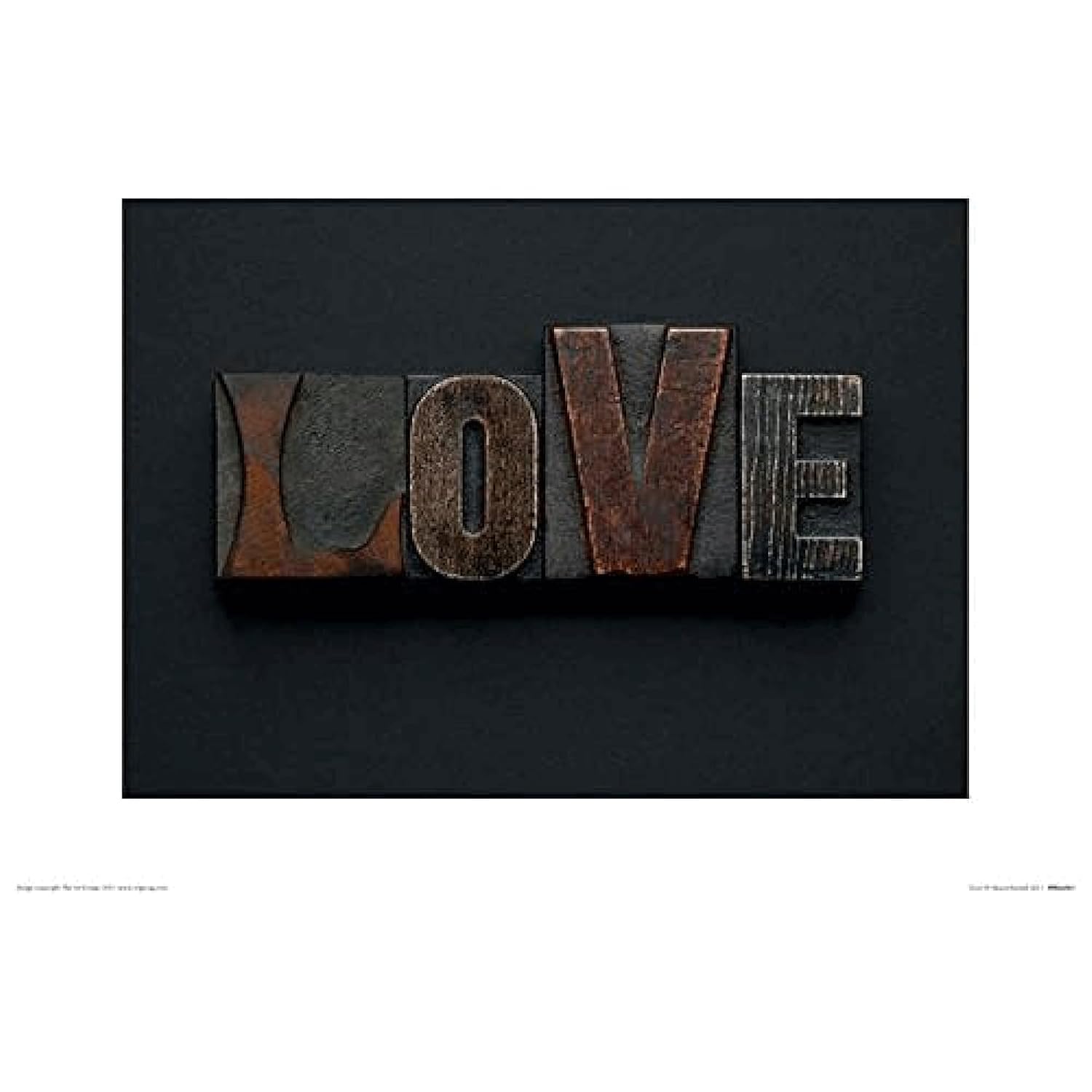 The Art Group "Alyson Fennell Love Paper Art Print, Multi-Colour, 30 x 40 x 1.3 cm