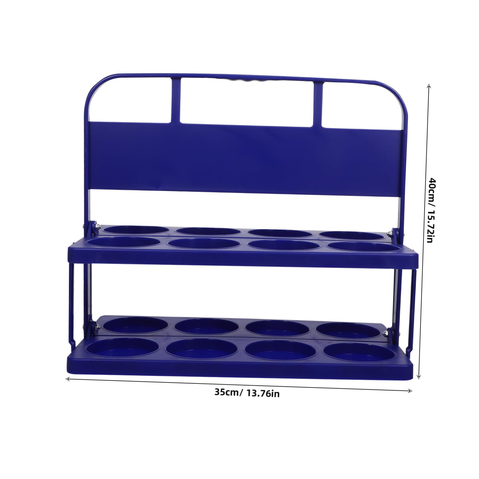 Portabevande Pieghevole in Plastica Organizer Per Bottiglie o Tazze Con Maniglia Ergonomica Adatto Per Ristoranti Bar e Attività All Aperto